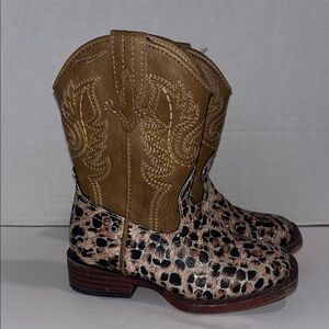 Roper Brown and Black Kids Cowboy Boots